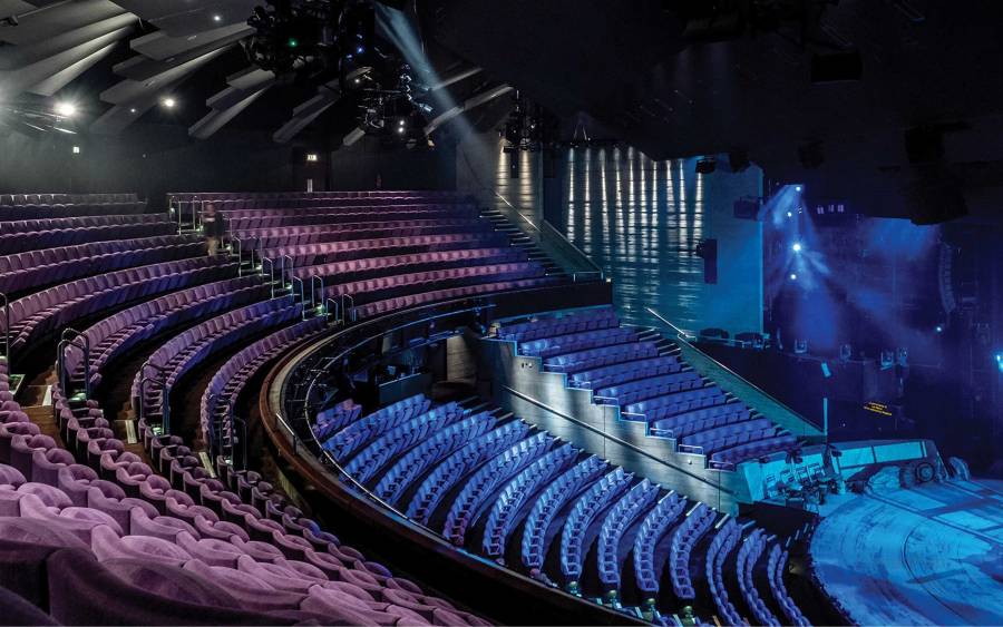 Inside the auditorium of one of the National Theatre venues.