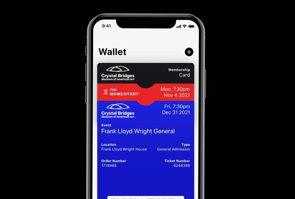 Example of multiple digital passes added to an Apple Wallet.